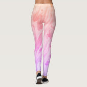 Modern Girly Pink en Mauve Leggings (Achterkant)