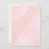 Modern Girly Pink Glitter Geometric Quinceañera Kaart (Achterkant)