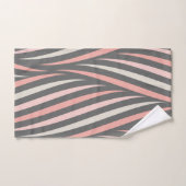 Modern Girly Pink Grey Abstract Bad Handdoek (Handdoek)
