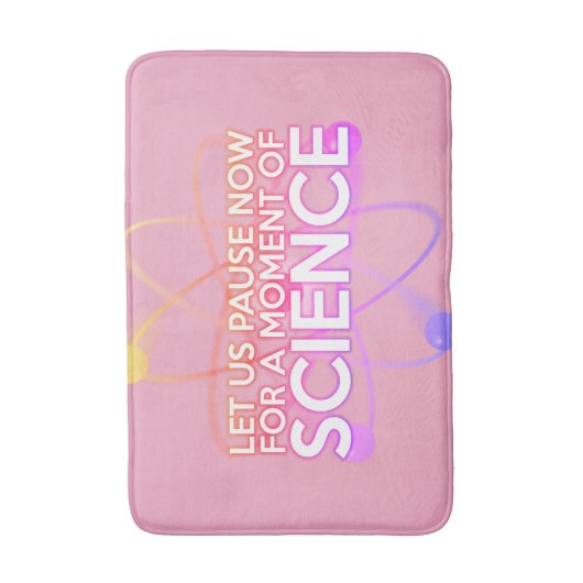 Modern Girly Pink Science Cool Grappig Quote Badmat (Voorkant Verticaal)