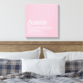 Modern Girly Pink tante Definition Canvas Afdruk (Insitu (Slaapkamer))