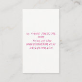 Modern Girly Professional, lipsticks Visitekaartje (Achterkant)