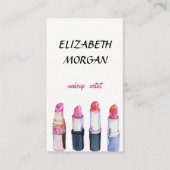 Modern Girly Professional, lipsticks Visitekaartje (Voorkant)