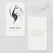 Modern Girly Professional Minimalist Visitekaartje (Voorkant / Achterkant)