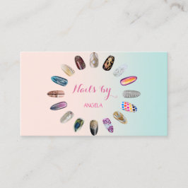 Modern Girly Professional, nagels Visitekaartje