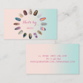 Modern Girly Professional, nagels Visitekaartje (Voorkant / Achterkant)