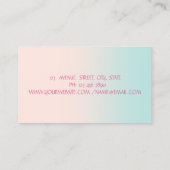 Modern Girly Professional, nagels Visitekaartje (Achterkant)