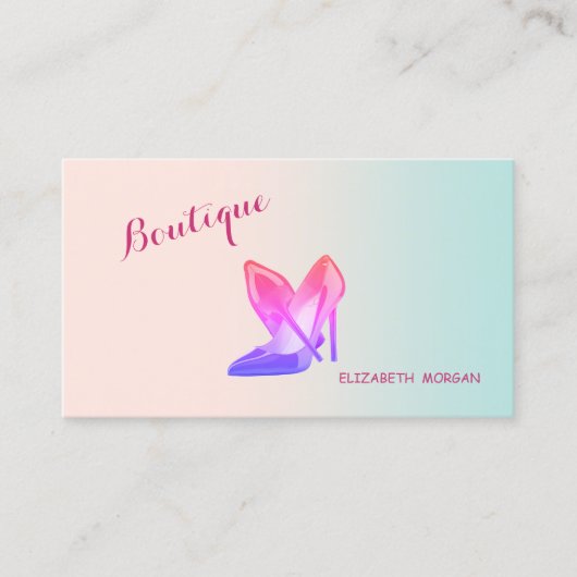 Modern Girly Proffesional, hoog niveau Visitekaartje (Voorkant)