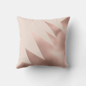 Modern Girly Roos Gold Blush Pink Geometric Buitenkussen (Achterkant)