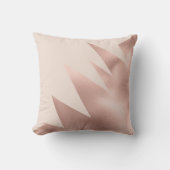 Modern Girly Roos Gold Blush Pink Geometric Buitenkussen (Voorkant)