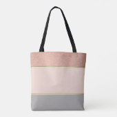 Modern Girly Striped, Elephant Tote Bag (Achterkant)