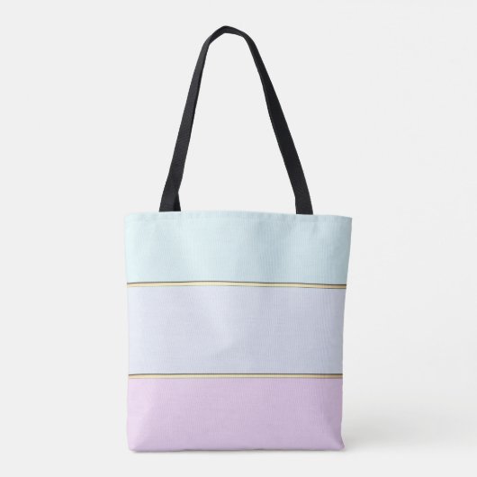 Modern Girly Striped, Ombre, High Hiel Tote Bag (Achterkant)