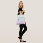 Modern Girly Striped, Ombre, High Hiel Tote Bag (Op model)
