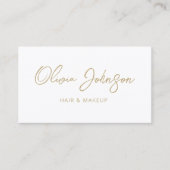 Modern Girly Trendy Hand Lettered Visitekaartje (Voorkant)