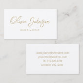 Modern Girly Trendy Hand Lettered Visitekaartje (Voorkant / Achterkant)