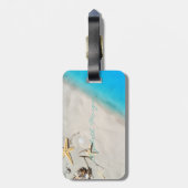 Modern Girly Tropical, Beach, Seastars Bagagelabel (Achterkant verticaal)