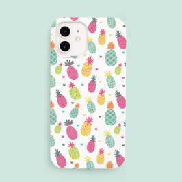 Modern Girly Tropical Pineapple Pattern Case-Mate iPhone 14 Hoesje