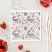 Modern girly verjaardagspatroon Trendy roze Servet (Insitu)