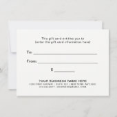 Modern Glam Black en Roos Gold | CadeauKaart (Achterkant)