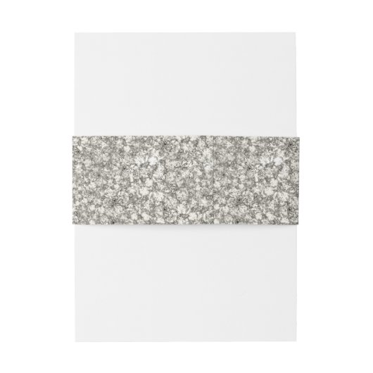 Modern Glam bruiloft uitnodiging buik band Uitnodigingen Wikkel (Achterkant Voorbeeld)