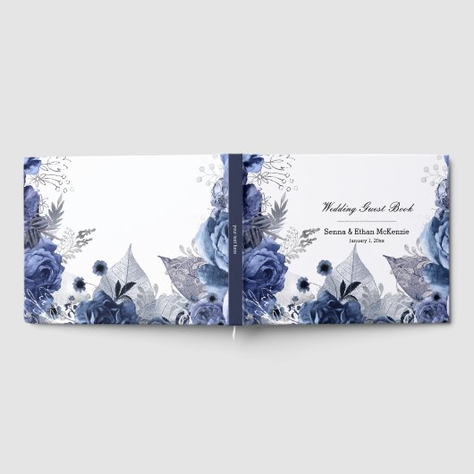 Modern Glam Chic Flowers Gastenboek (Volledig)