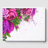 Modern Glam Chic Flowers Gastenboek (Achterkant)