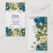 Modern Glam Chic Flowers Visitekaartje (Voorkant / Achterkant)