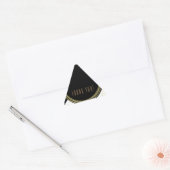 Modern Glam Deco Black White Gold Party Favor Sticker (Envelop)