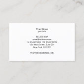 Modern Glam Faux Silver Sequin Visitekaartje (Achterkant)