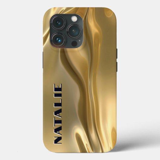 Modern Glam Gold Foil Monogram Case-Mate iPhone Case (Achterkant)