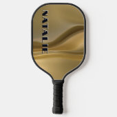 Modern Glam Gold Foil Monogram Pickleball Paddle (Achterkant)