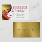 Modern Glam Hair Salon Visitekaartje (Voorkant / Achterkant)