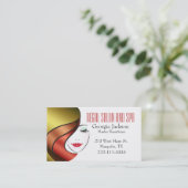 Modern Glam Hair Salon Visitekaartje (Staand voorkant)