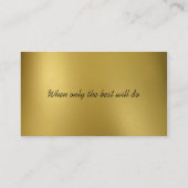 Modern Glam Hair Salon Visitekaartje (Achterkant)