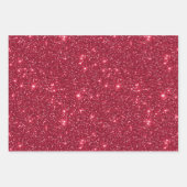 Modern Glam Lux Goud Rood Groen Sparkling Glitter Inpakpapier Vel (Voorkant)