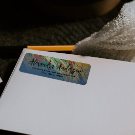 Modern Glam Luxe Abstracte glitter Etiket