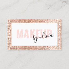 Modern Glam Makeup Artist Roos Gold Visitekaartje