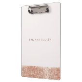 Modern Glam Roos Gold Sequin Zwart Klembord (Links)