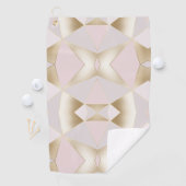 Modern Glam Roze Gold Geometric Golfhanddoek (Insitu)