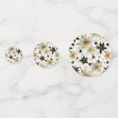 Modern Glam Starburst Flowers Confetti (Achterkanten)