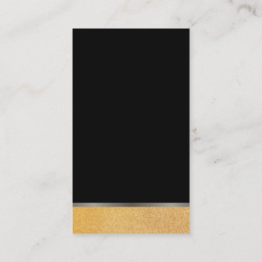 Modern Glamor Glitter / Black Visitekaartje (Achterkant)