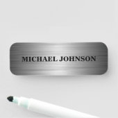 Modern Glamor Silver Persoonlijk Naamplaatje (In situ)