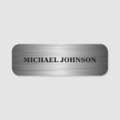 Modern Glamor Silver Persoonlijk Naamplaatje (Voorkant)