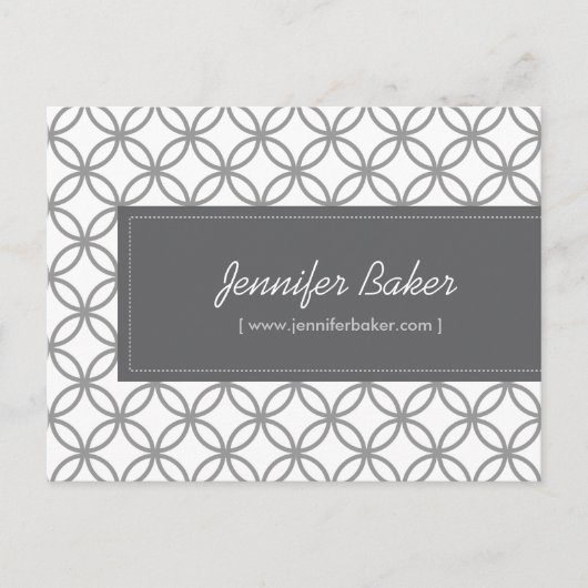 Modern Glamour Pattern Briefkaart (Voorkant)