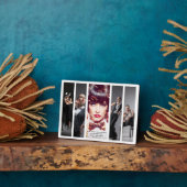 Modern Glamour Retro Style Photo Collage Plaque Fotoplaat (Zijkant)