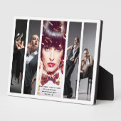 Modern Glamour Retro Style Photo Collage Plaque Fotoplaat (Zijkant)