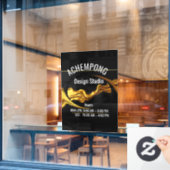 Modern Glamour Storefront: Achempong Fashion Hrs Raamsticker (Cafe Raam)