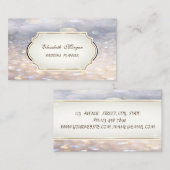 Modern Glamoureus Elegant Proffesional Bokeh Visitekaartje (Voorkant / Achterkant)