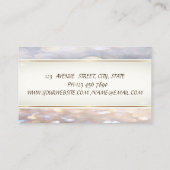 Modern Glamoureus Elegant Proffesional Bokeh Visitekaartje (Achterkant)