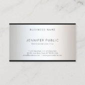Modern Glamoureus Professioneel Ontwerp Elegant Pl Visitekaartje (Achterkant)